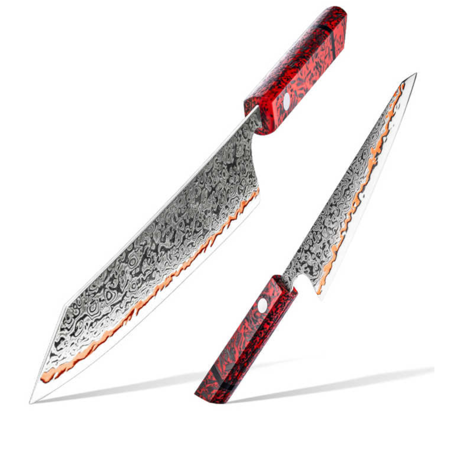 Akaryu set of 2 premium Damascus knives