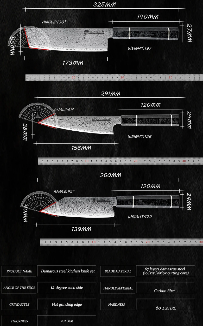Amaterasu premium knives collection