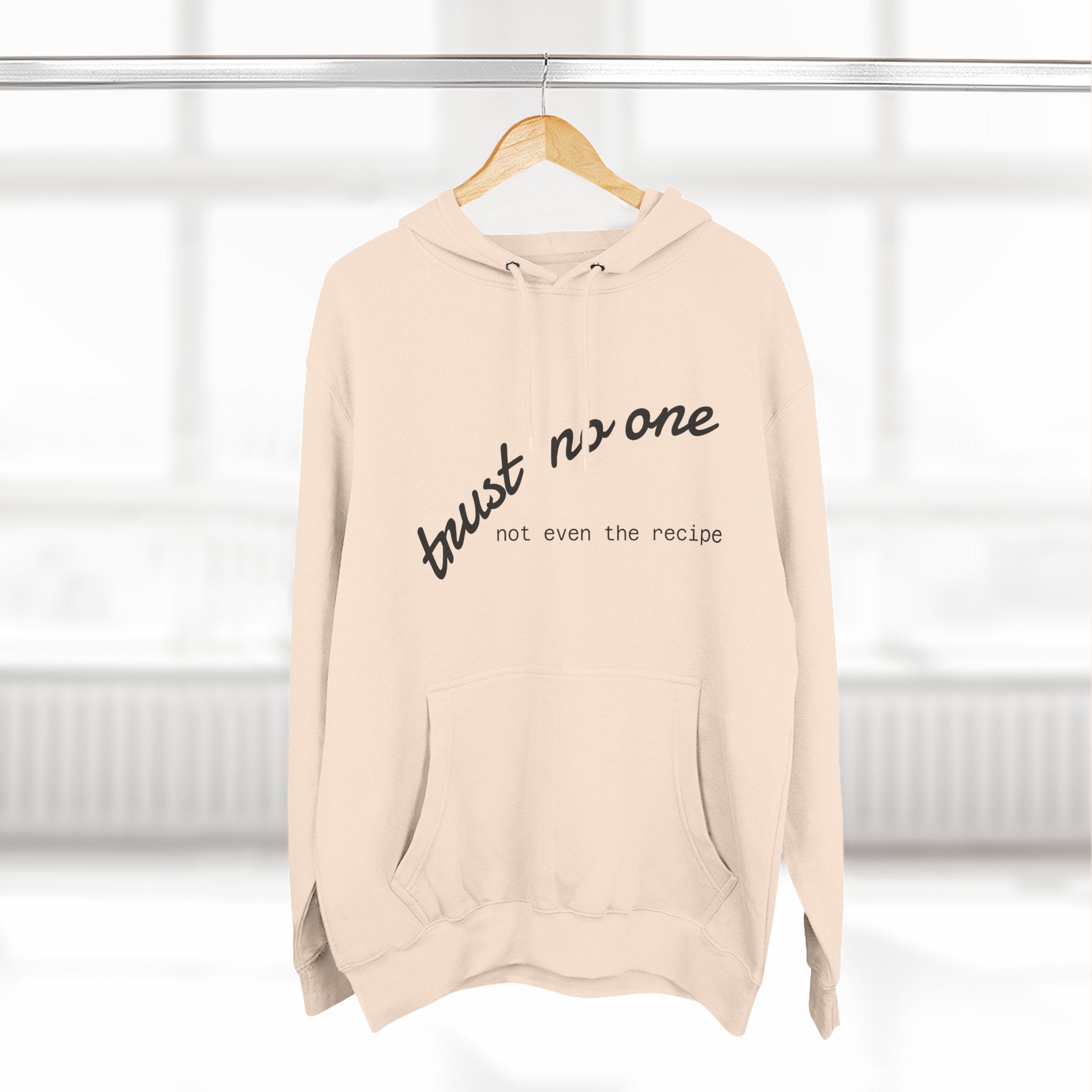Trust No One Fleece Hoodie - Cozy and Stylish