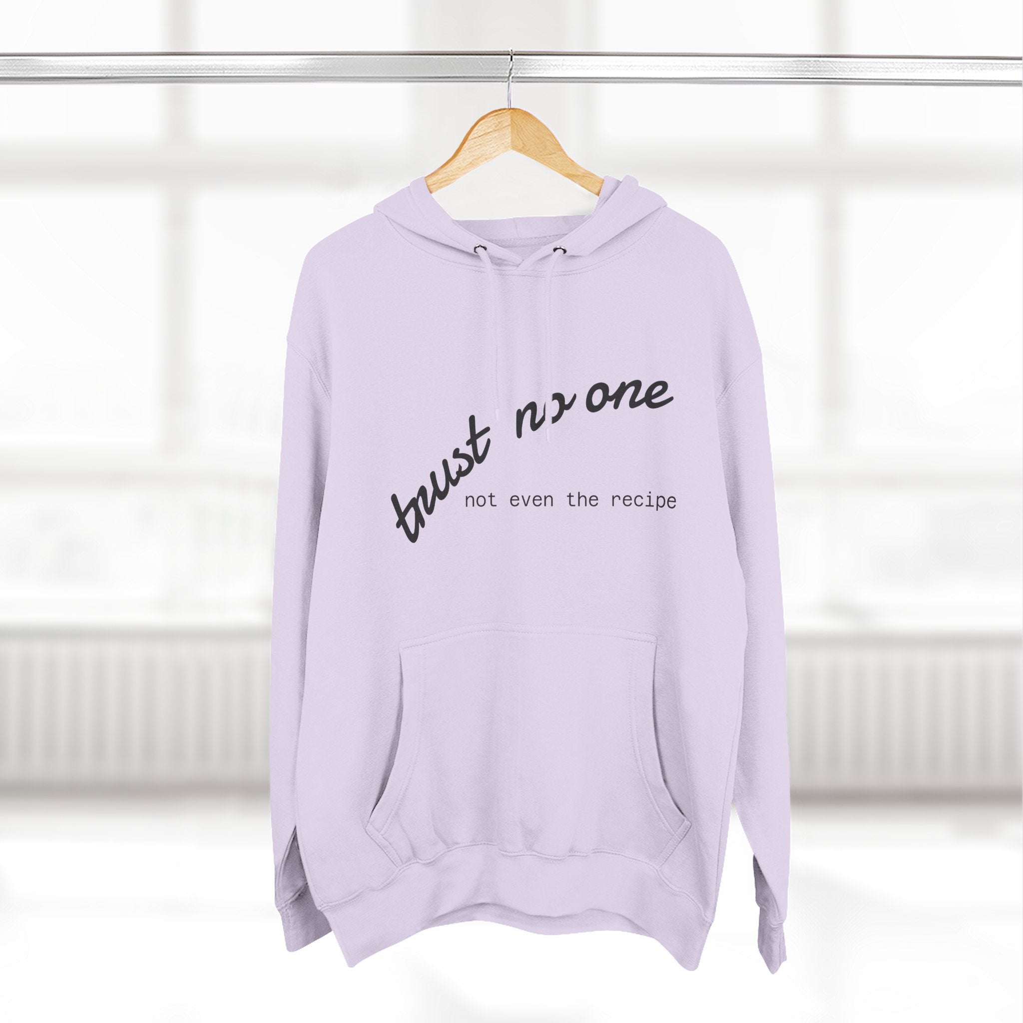 Trust No One Fleece Hoodie - Cozy and Stylish