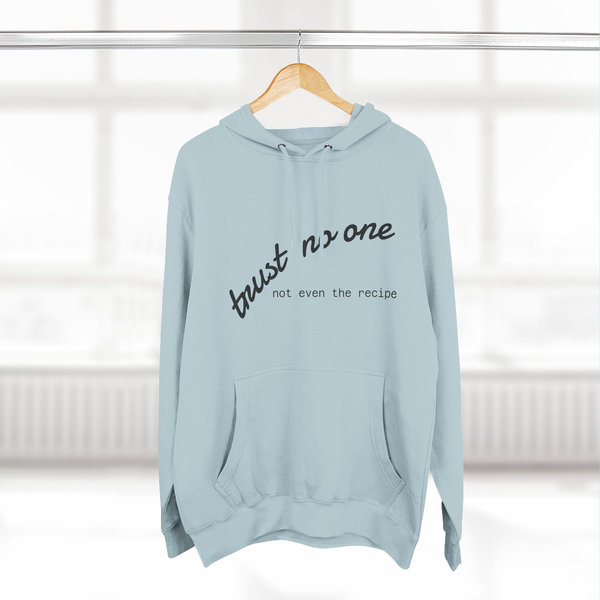 Trust No One Fleece Hoodie - Cozy and Stylish