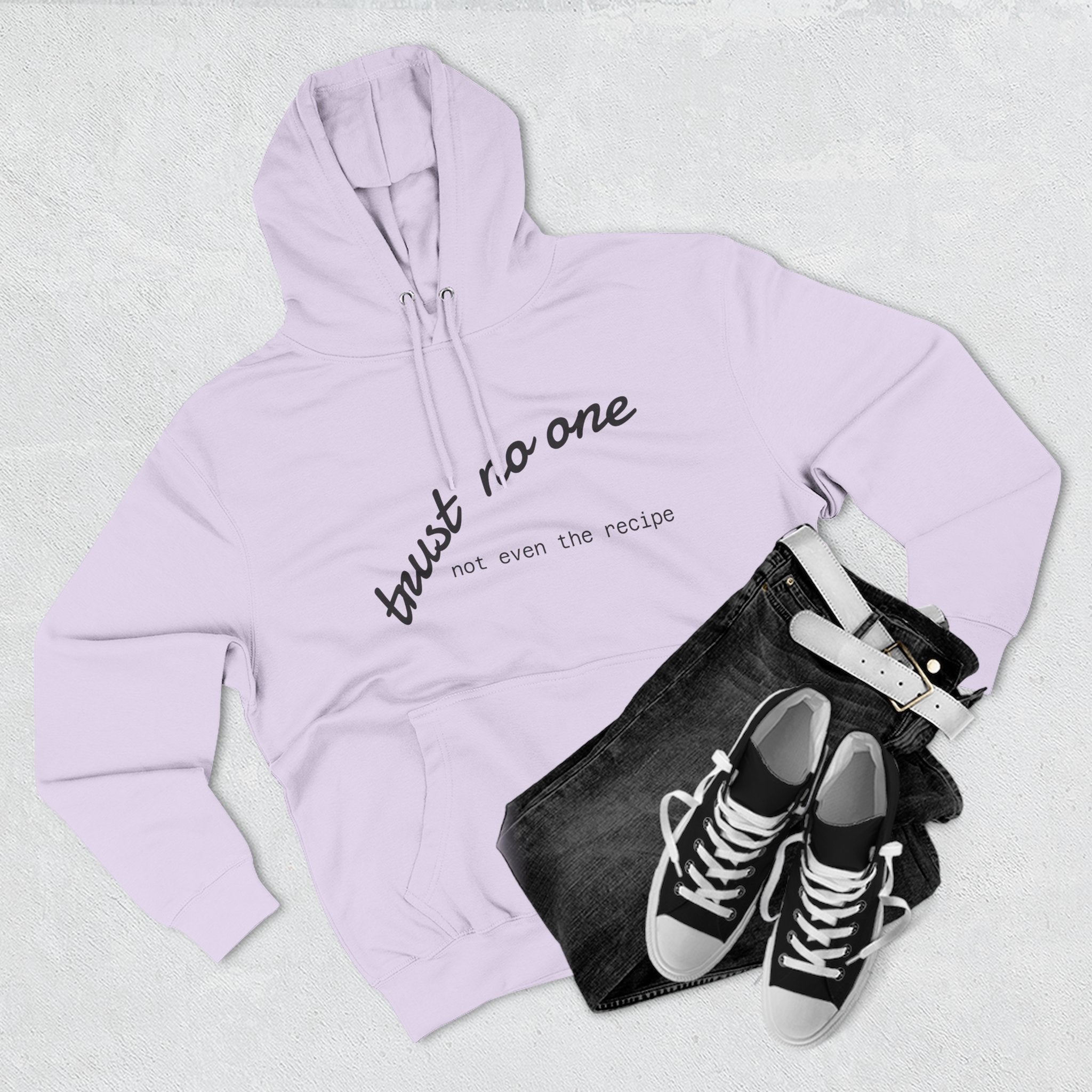 Trust No One Fleece Hoodie - Cozy and Stylish