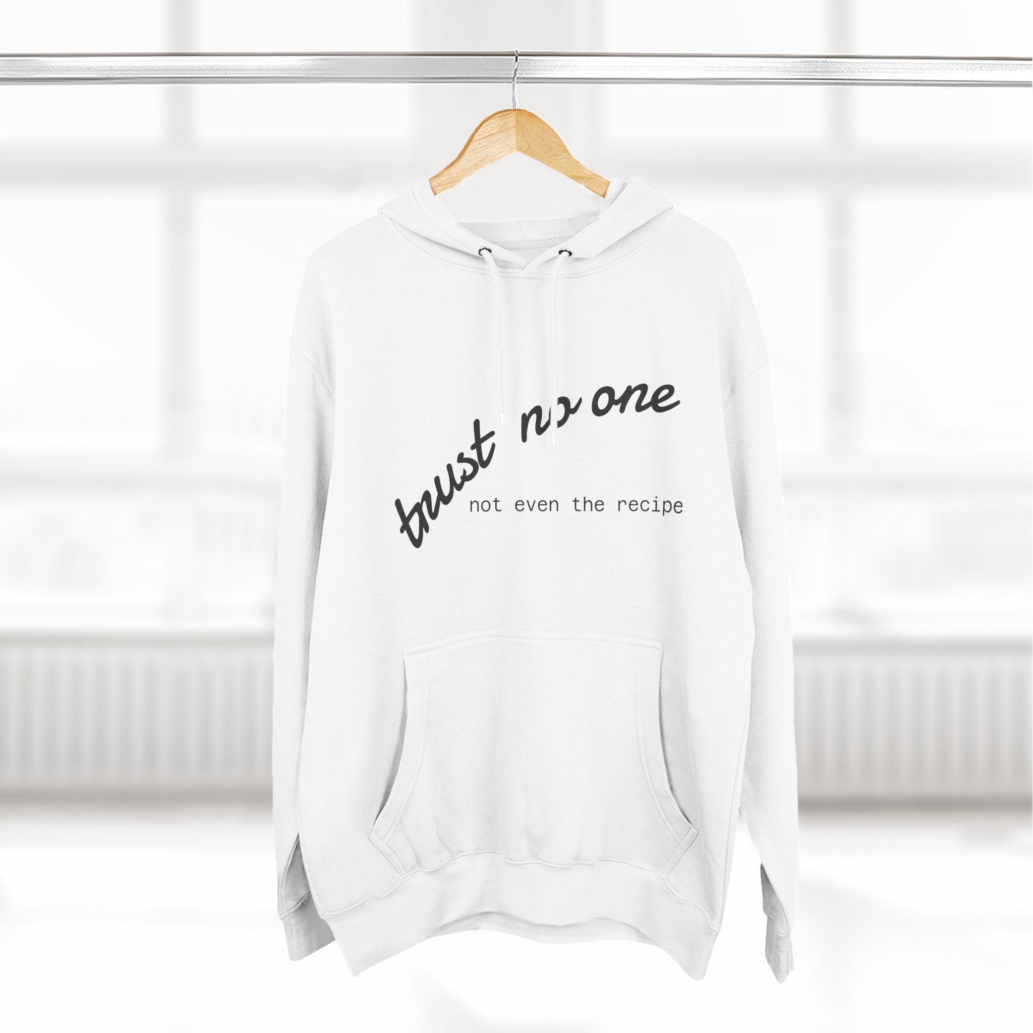 Trust No One Fleece Hoodie - Cozy and Stylish