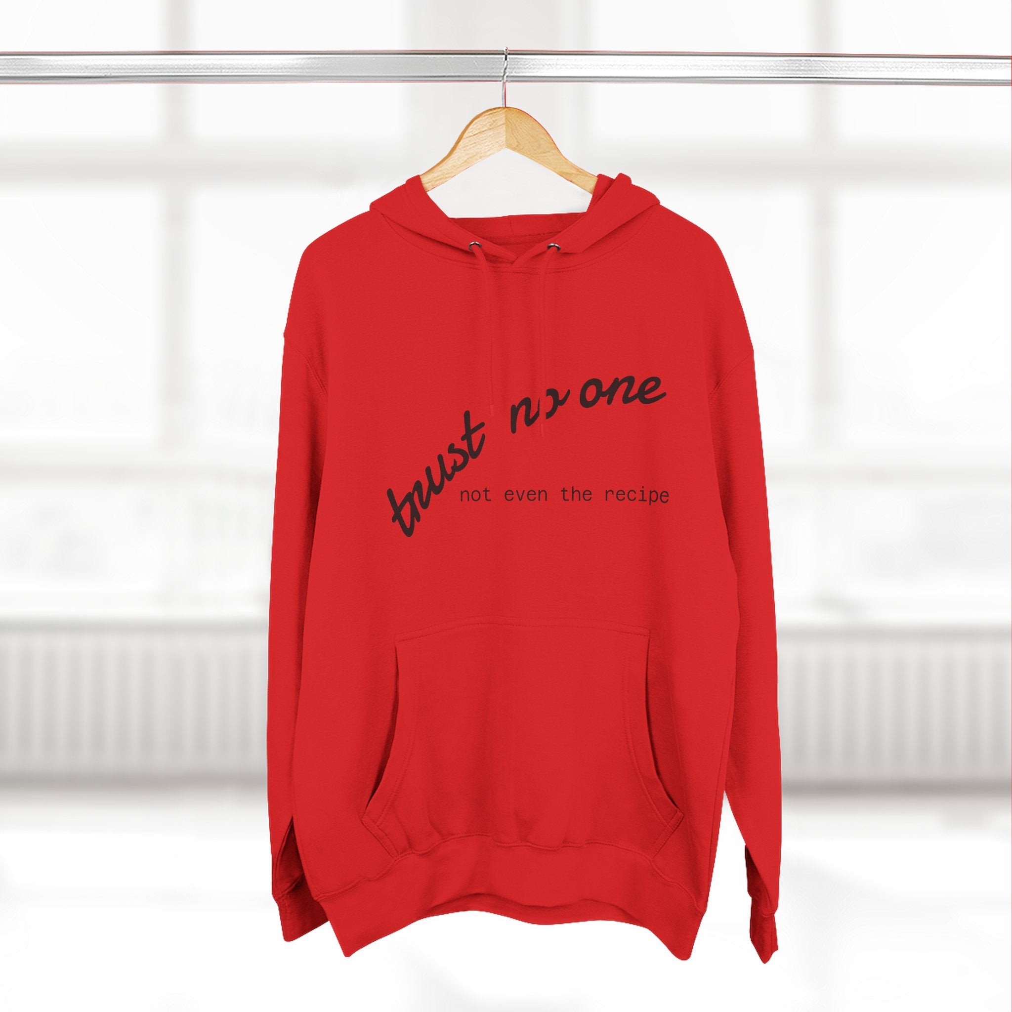 Trust No One Fleece Hoodie - Cozy and Stylish