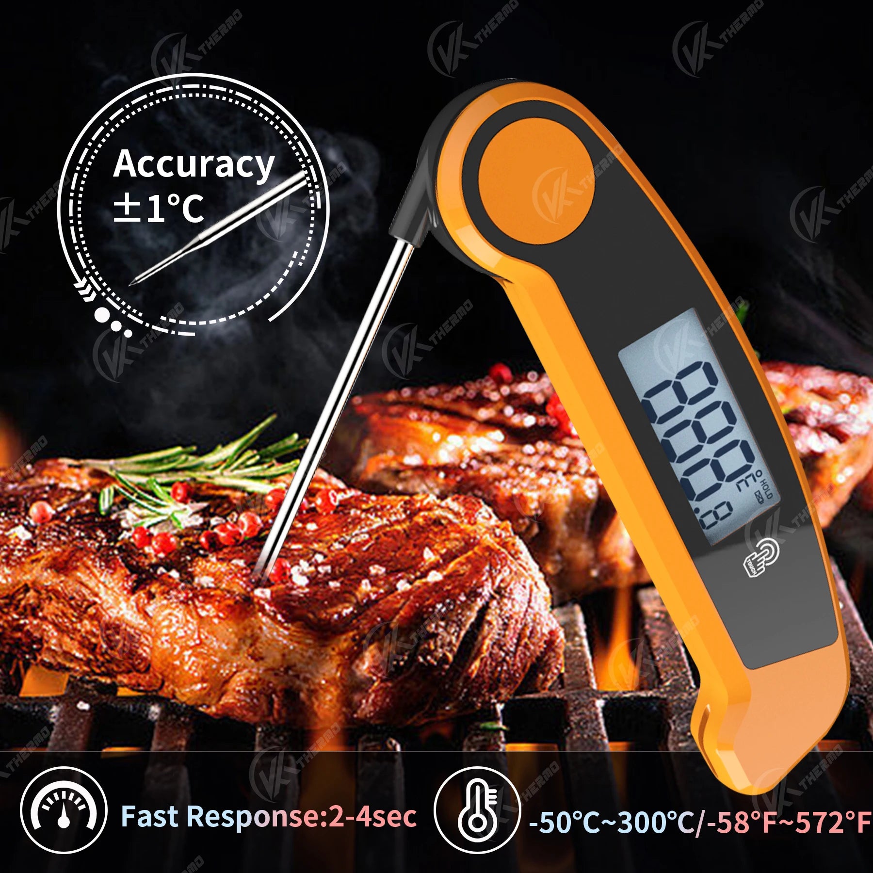 Digital Kitchen Thermometer, for Meat, Water, Milk, Food Cooking, BBQ Probe, Electronic Oven, Kitchen Tools