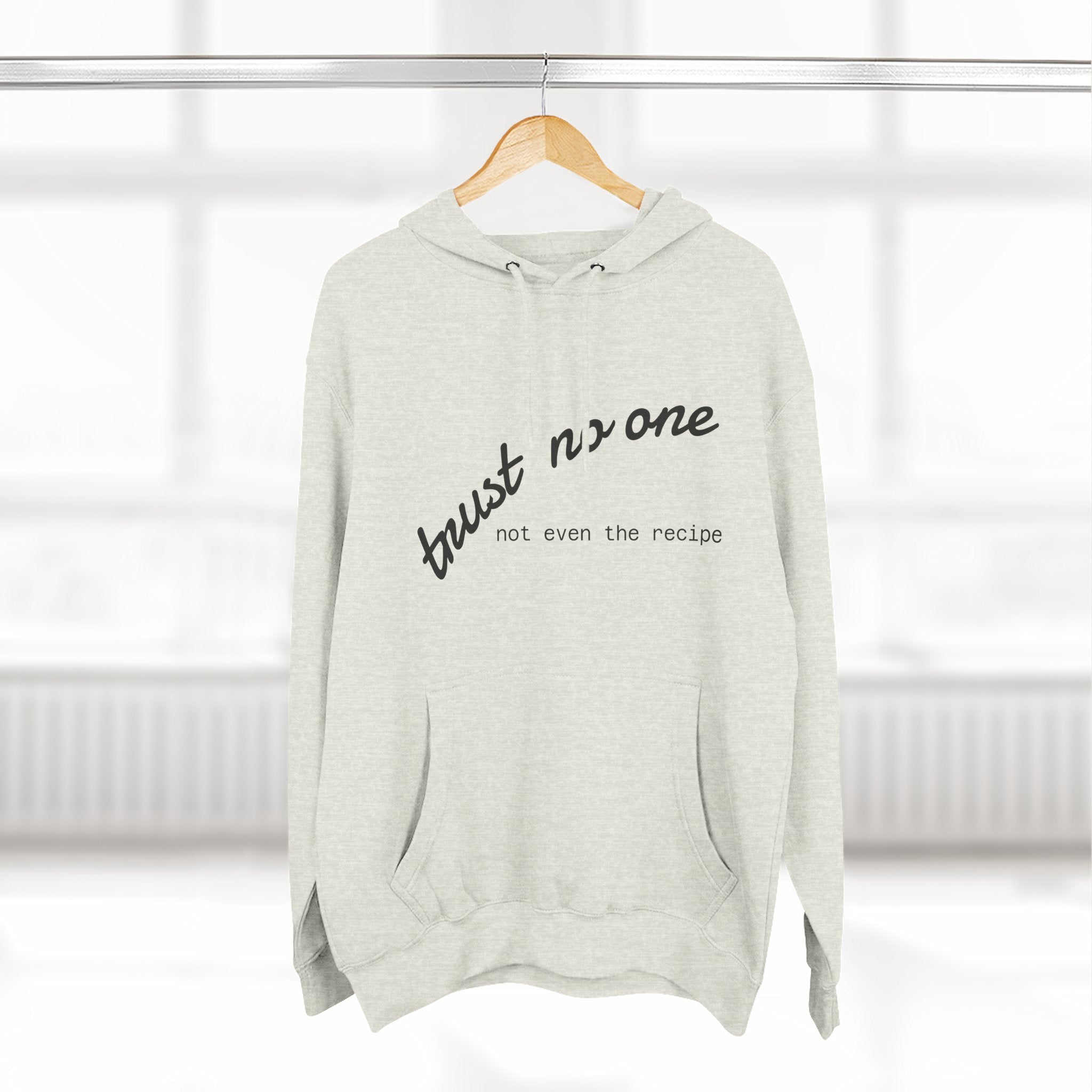 Trust No One Fleece Hoodie - Cozy and Stylish