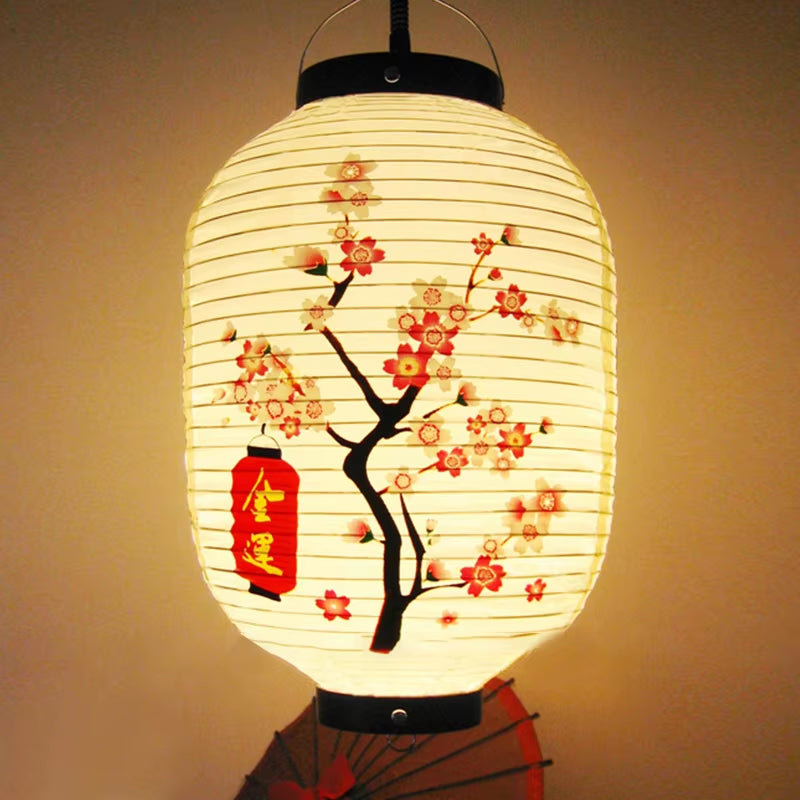Japanese Sushi Lantern Restaurant Bar Advertising Lantern with Accessories Festival Izakaya Sushi Ramen Lanterns Hanging Decor