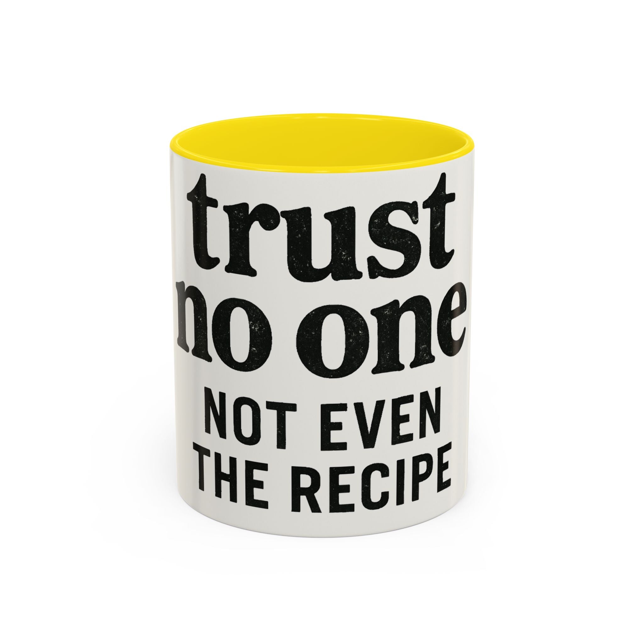 Trust No One Coffee Mug – Unique 11/15oz Accent Mug for Coffee Lovers
