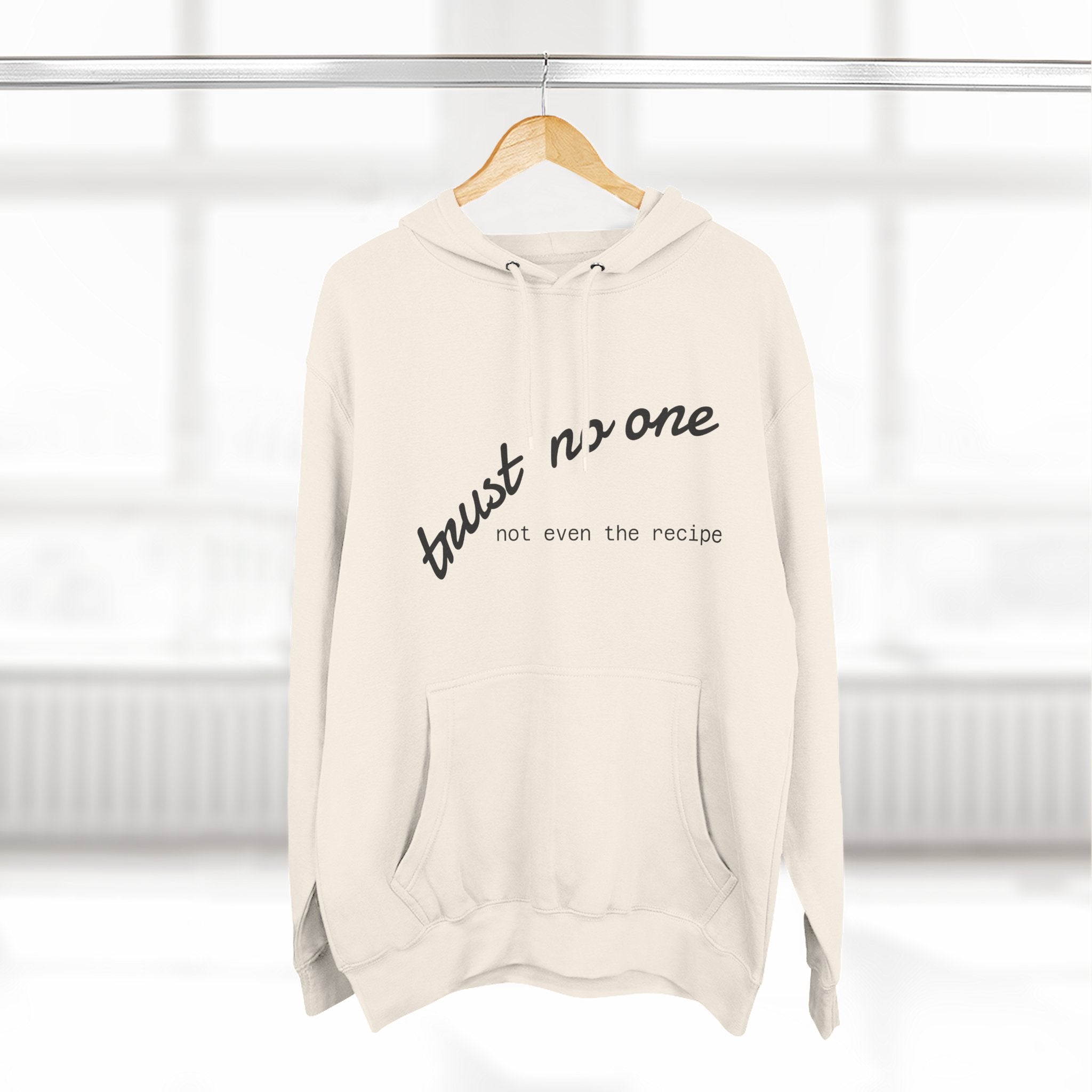 Trust No One Fleece Hoodie - Cozy and Stylish