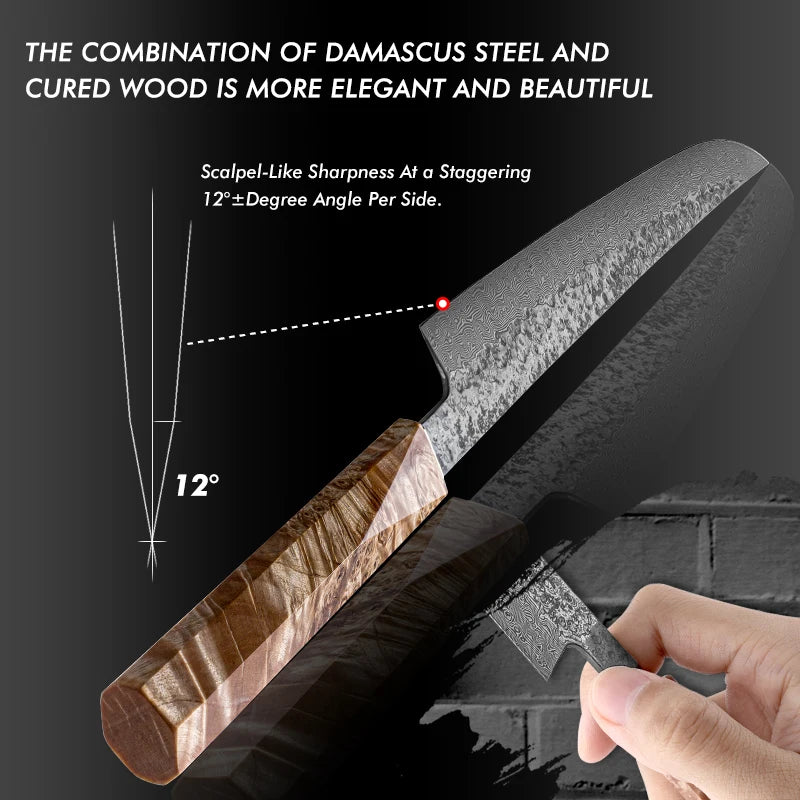 Kurosaki Yanagiba Damascus Steel Set - Professional 2-Piece Sushi Knife Collection