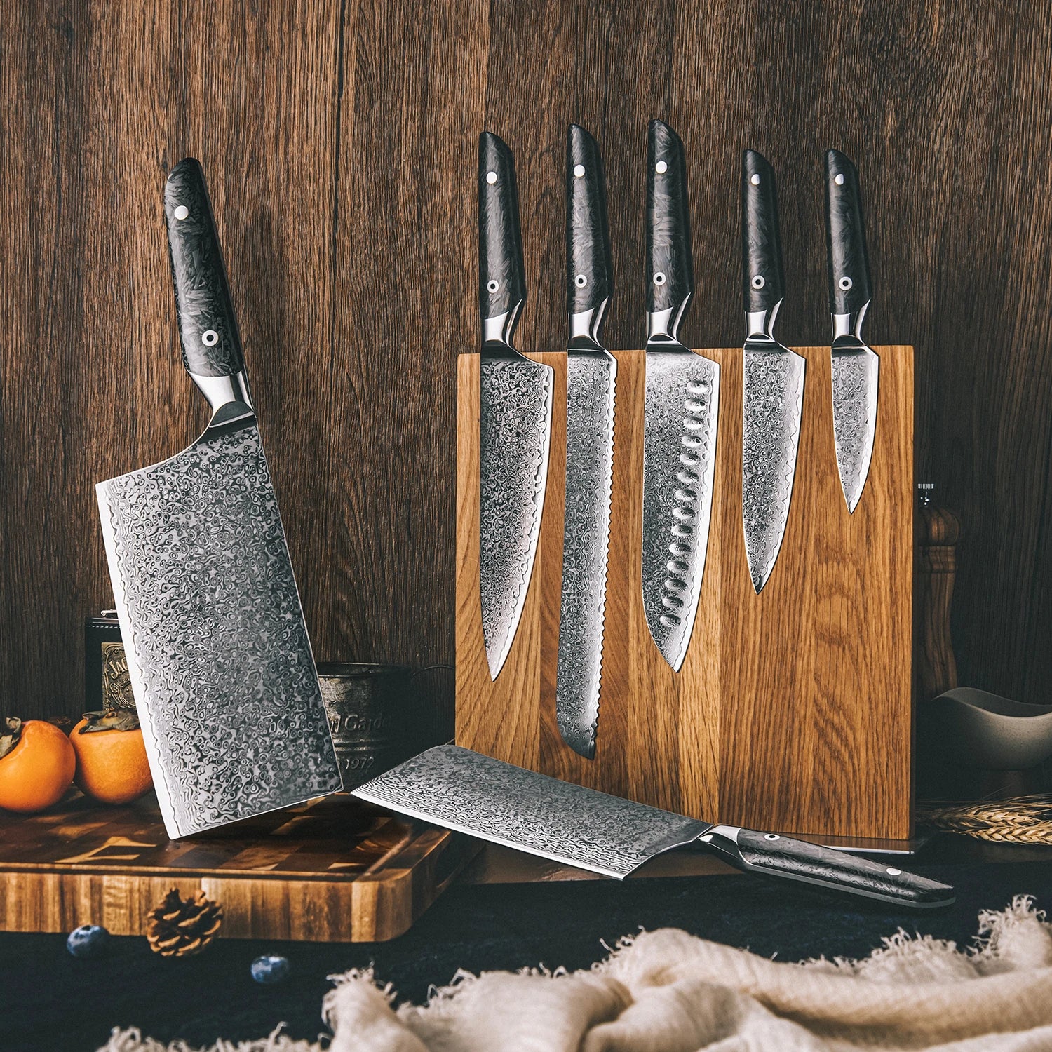 Ryuzen kitchen knife  Collection of 7 knives