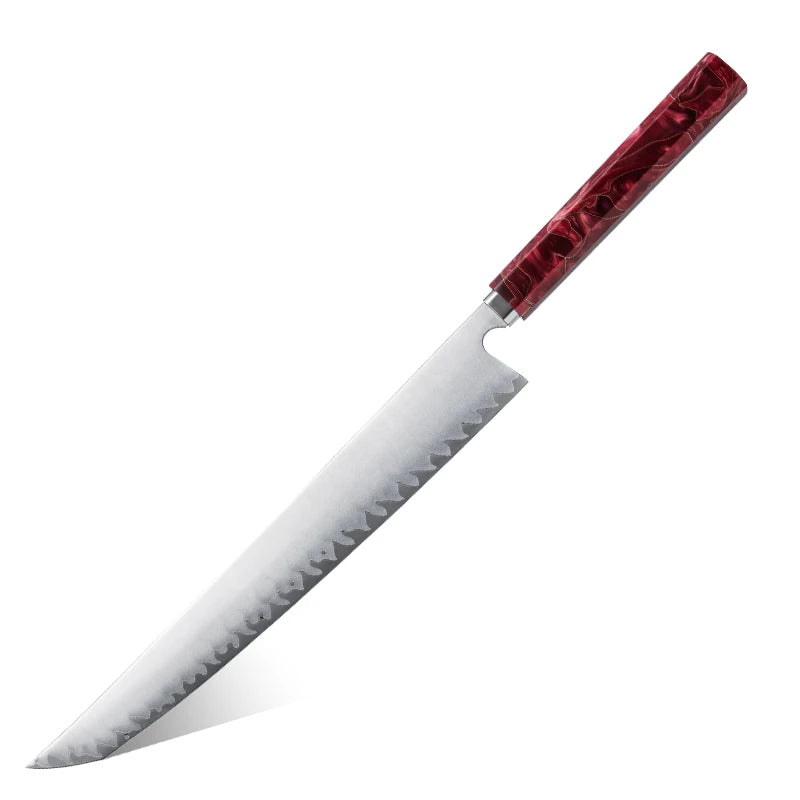 Shinku Sakimaru Sushi Knife Red Resin