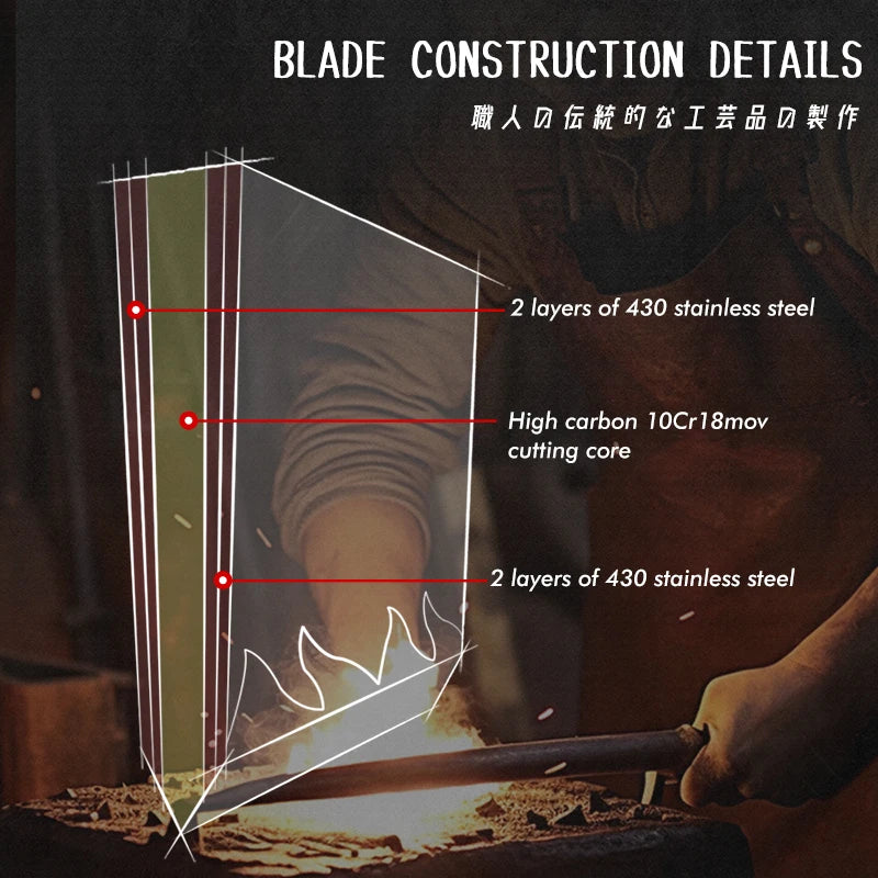 Shinku Japanese set of 4 kitchen knives