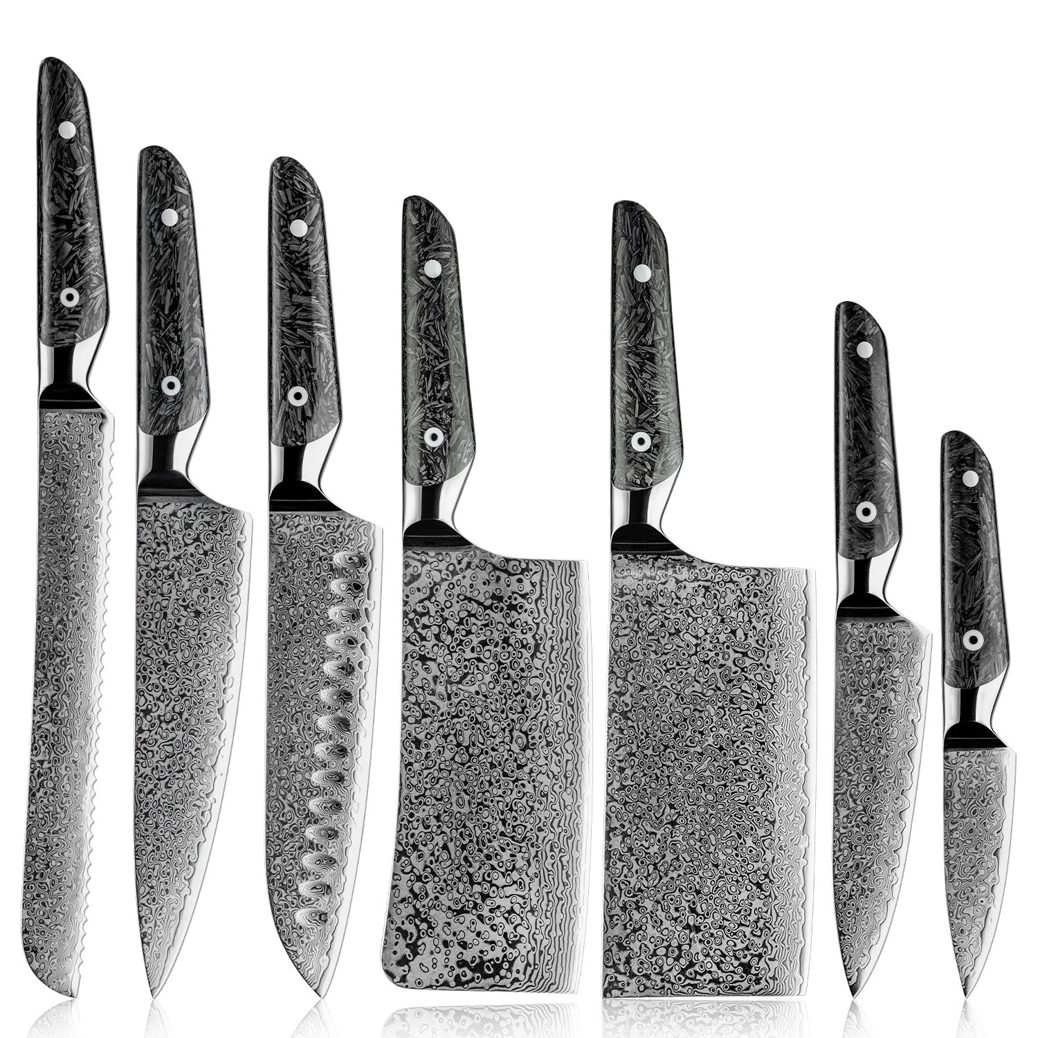 Ryuzen kitchen knife  Collection of 7 knives
