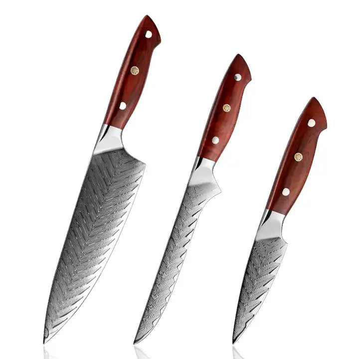 set of 3 kitchen knives Karachiy collection