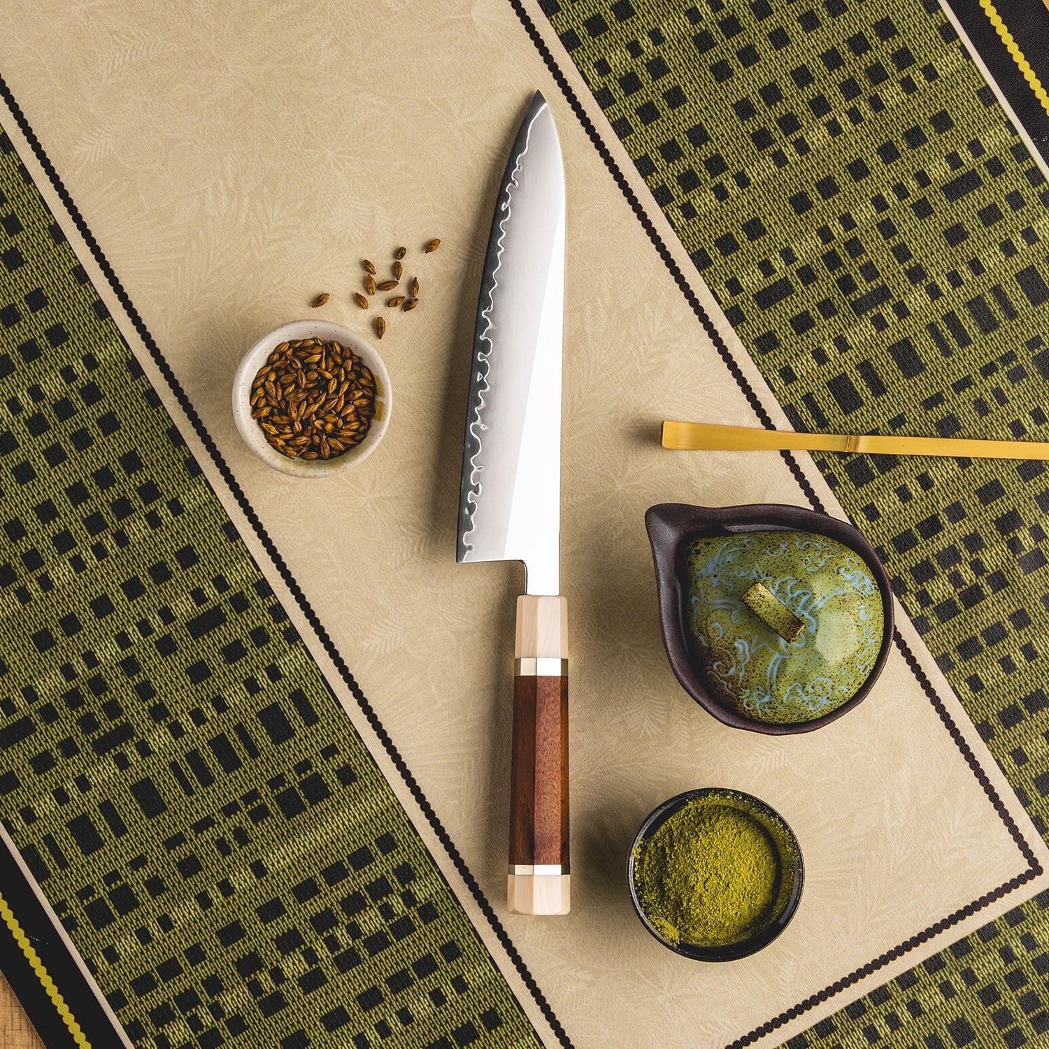 Inari Okami 208mm Chef Knife - High Carbon Steel Mirror Polish Japanese Kitchen Knife