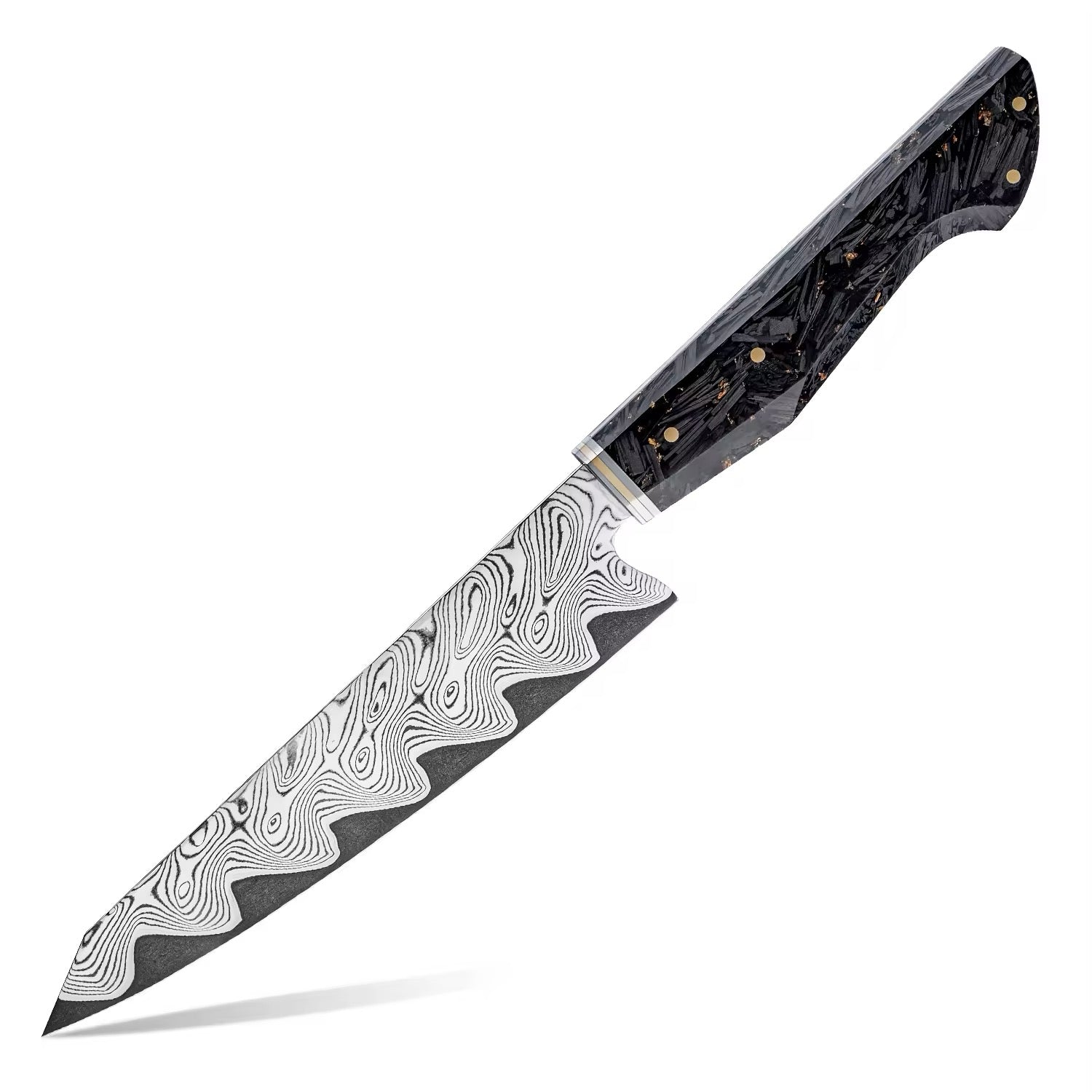 Kurogane Damascus Steel Kitchen Knife Series - Premium 7-Piece Professional Collection