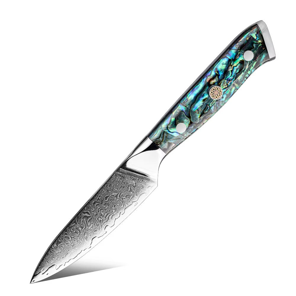 Mizukiri Damascus Steel Knife Collection - Premium 11-Piece Blue Handle Set