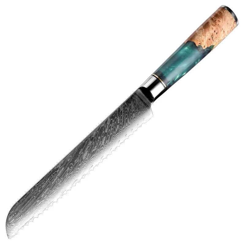 Knife with a decorative handle on a white background