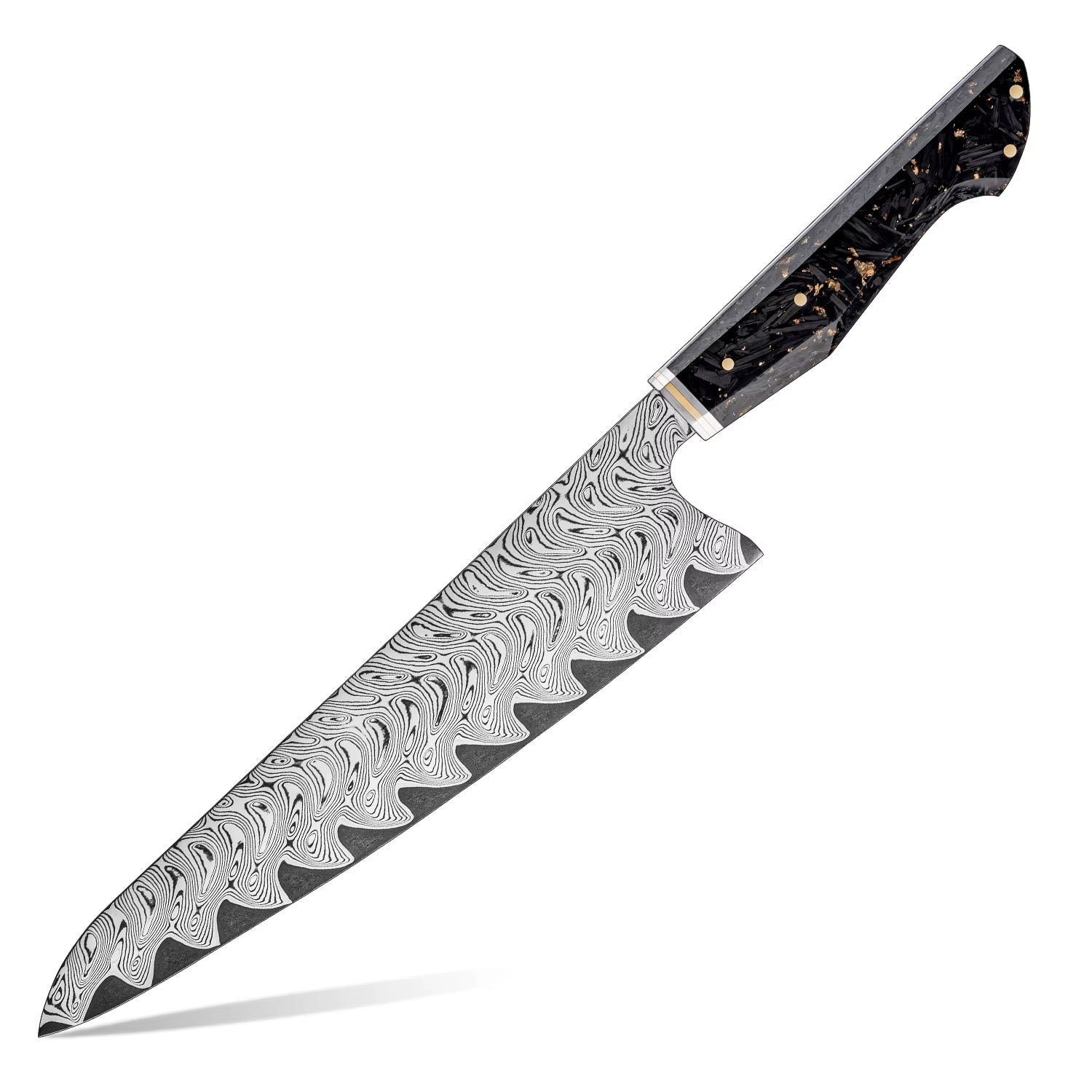 Kurogane Damascus Steel Kitchen Knife Series - Premium 7-Piece Professional Collection