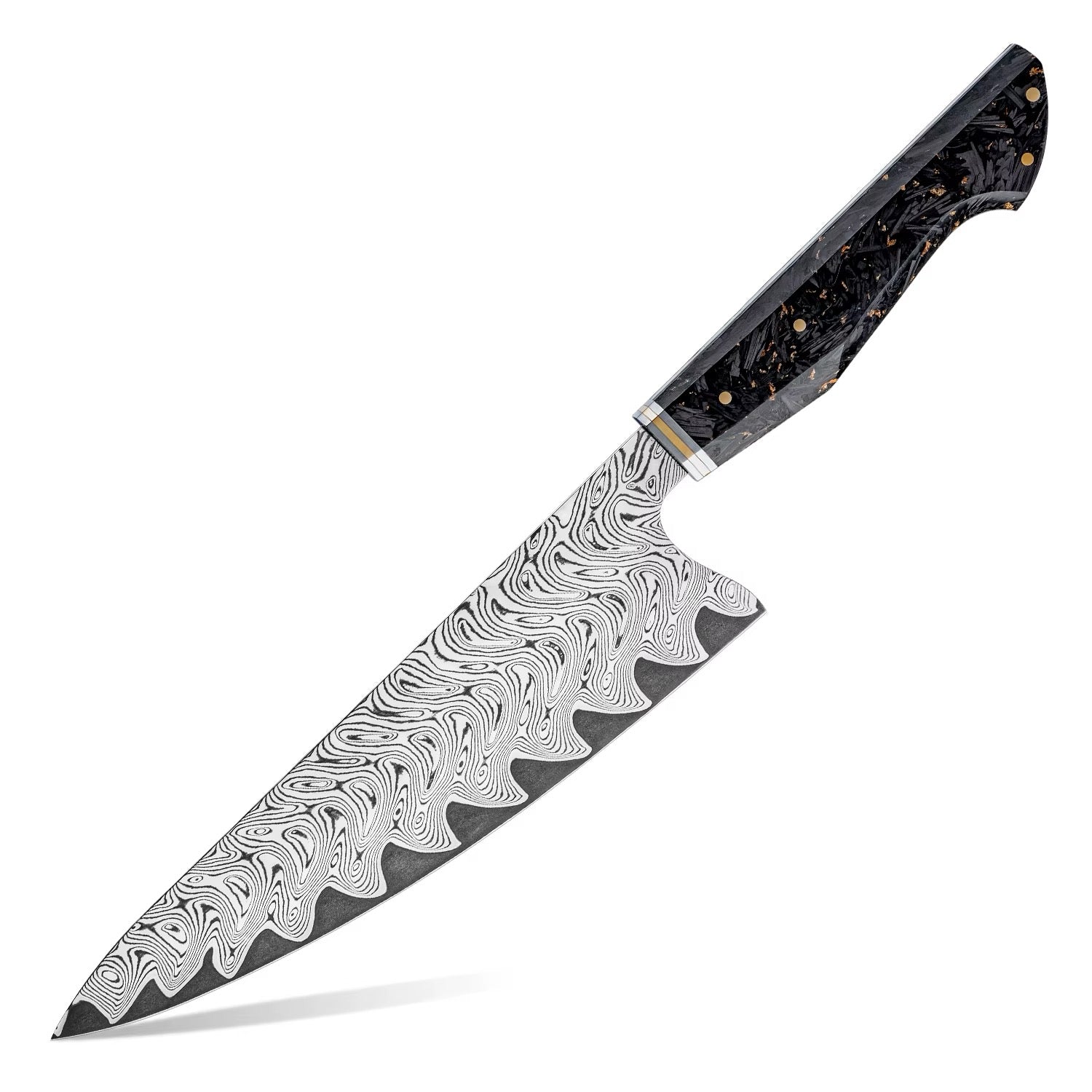 Kurogane Damascus Steel Kitchen Knife Series - Premium 7-Piece Professional Collection