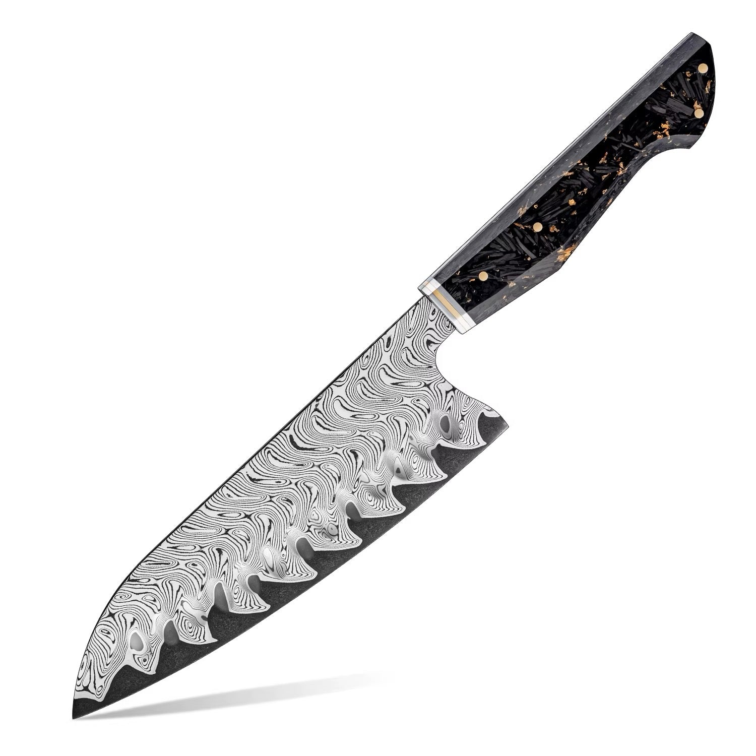 Kurogane Damascus Steel Kitchen Knife Series - Premium 7-Piece Professional Collection