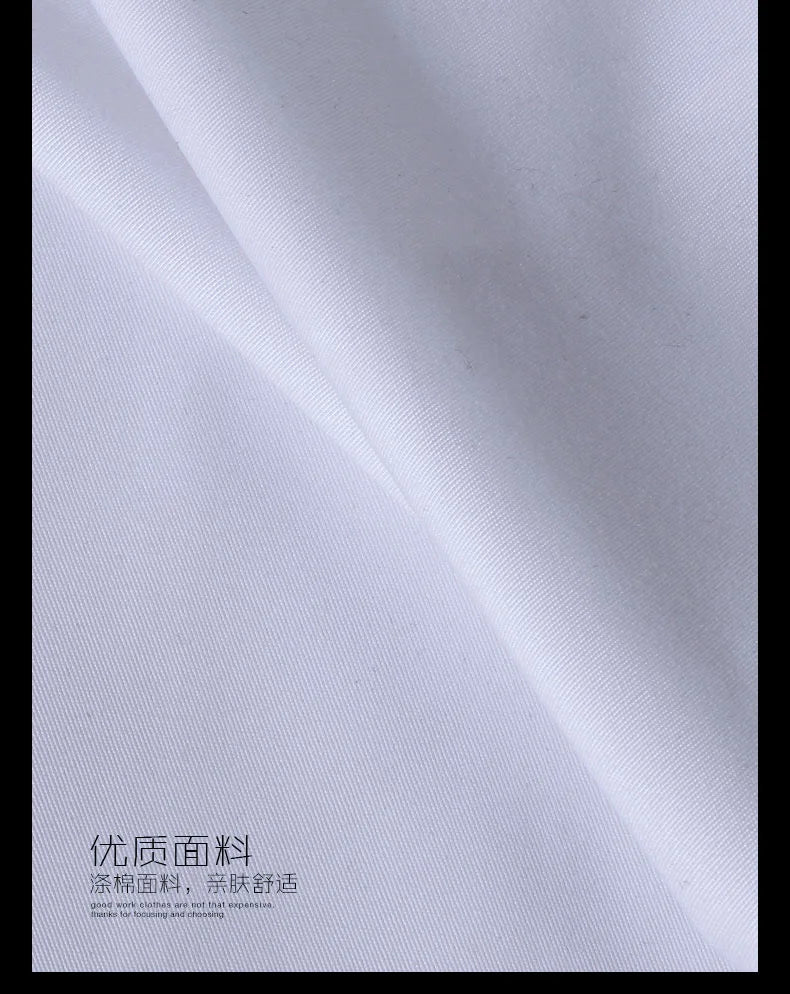 Summer Chef Costume Cook Jacket Male Chef's White Shirt Restaurant Uniform Workwear Overalls Restaurantes