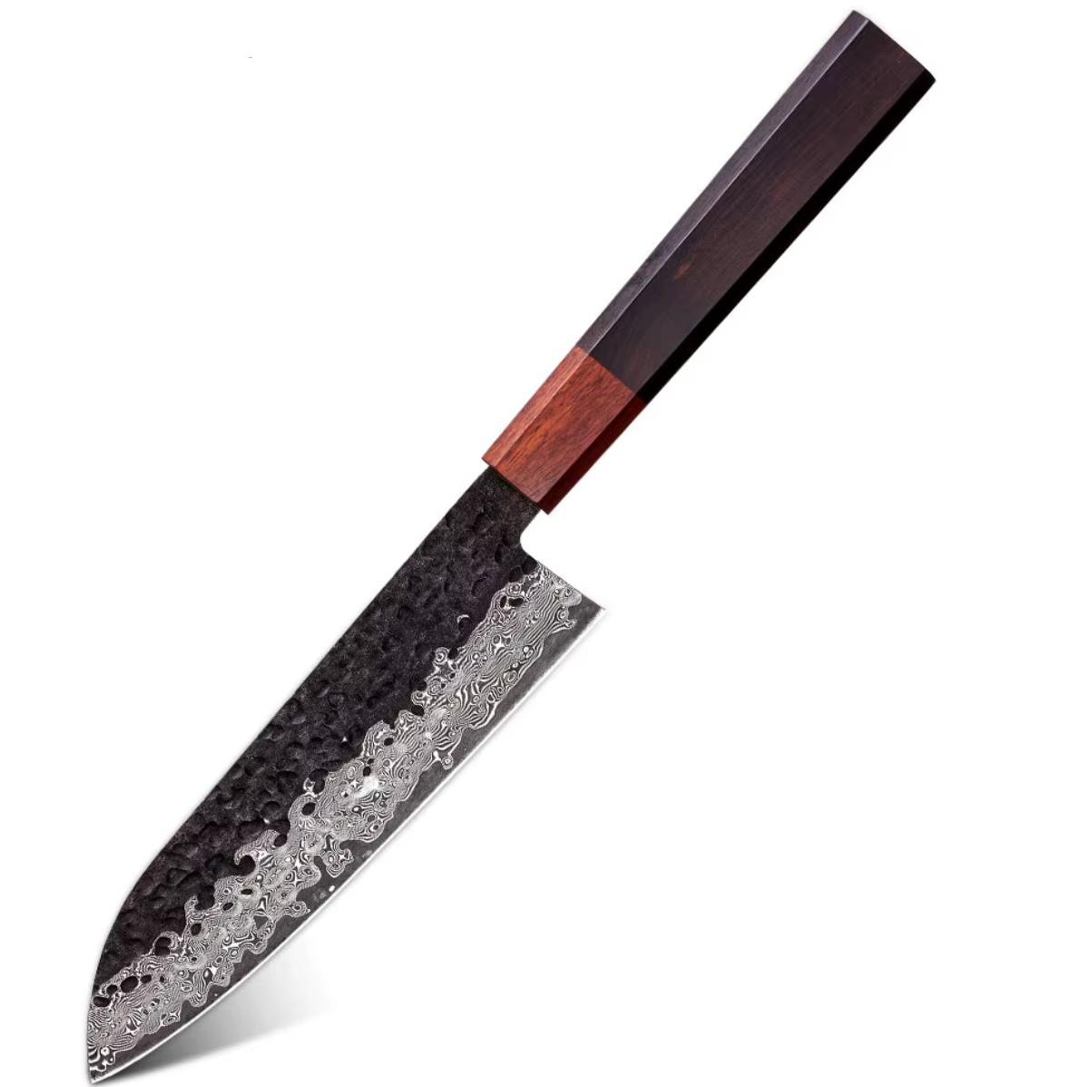 Santoku knife carbon steel 168 mm  AKAI series