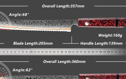 Bread knife 8 inch / 20 cm AKARYU collection