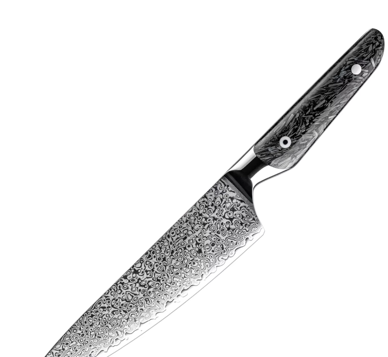 Ryuzen Kitchen Knife Collection - Premium 7-Piece Black Damascus Steel Set with Gift Box