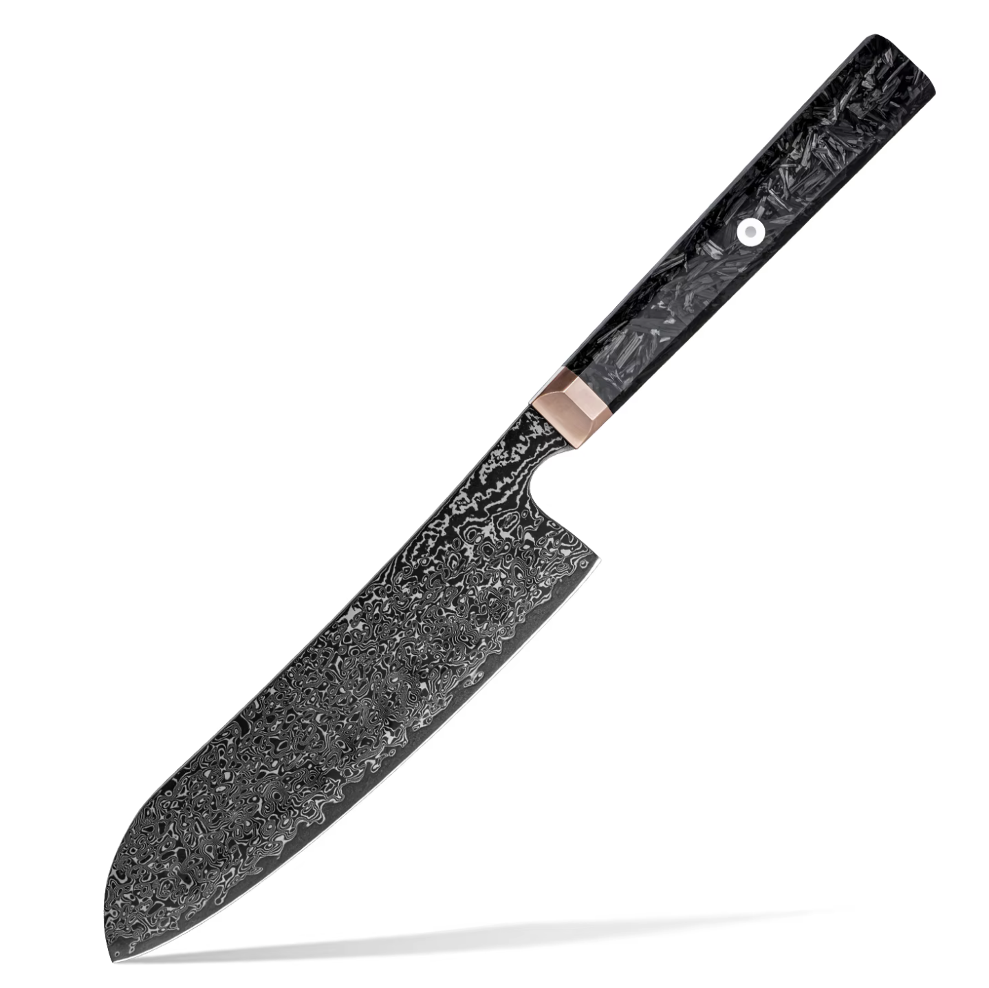 Kaizen Damascus Kitchen Knife Collection - Premium 5-Piece Black Handle Set