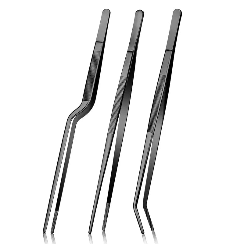 3Pcs Cooking Tweezers Tongs