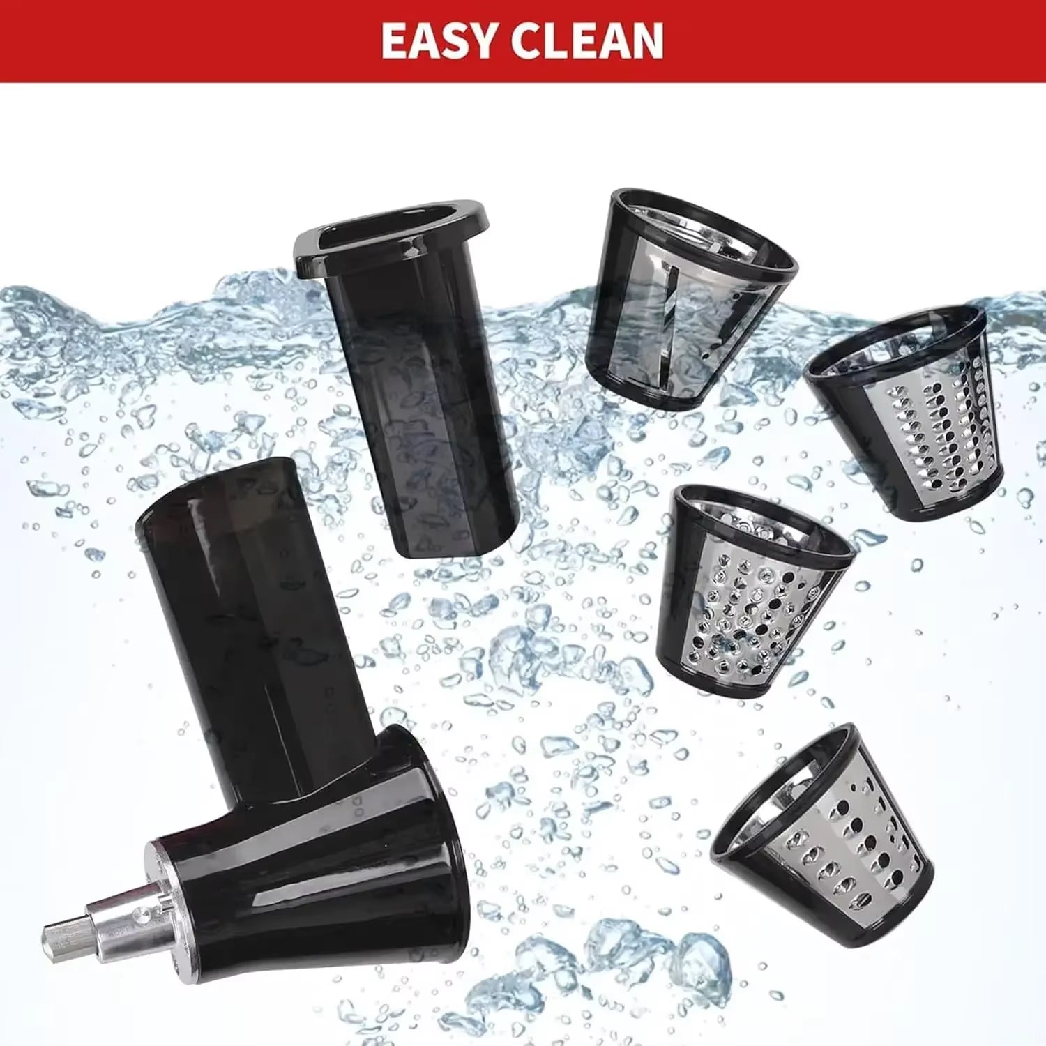 For Kitchenaid Stand Mixer Slicer Shredder Attachment for Kitchenaid Kitchen Aid, Slicer Attachment with 4 Blades