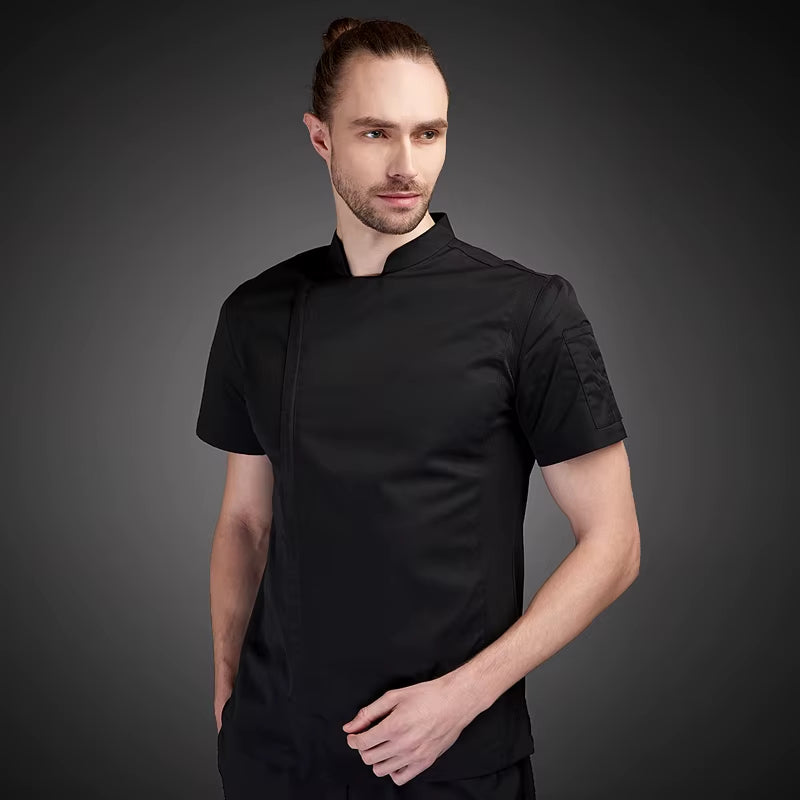 High Quality Chef Jacket Long Sleeve Unisex Kitchen Cooking Uniform Restaurant Cafe Bakery Shop Barber Shop Waiter Work Shirt