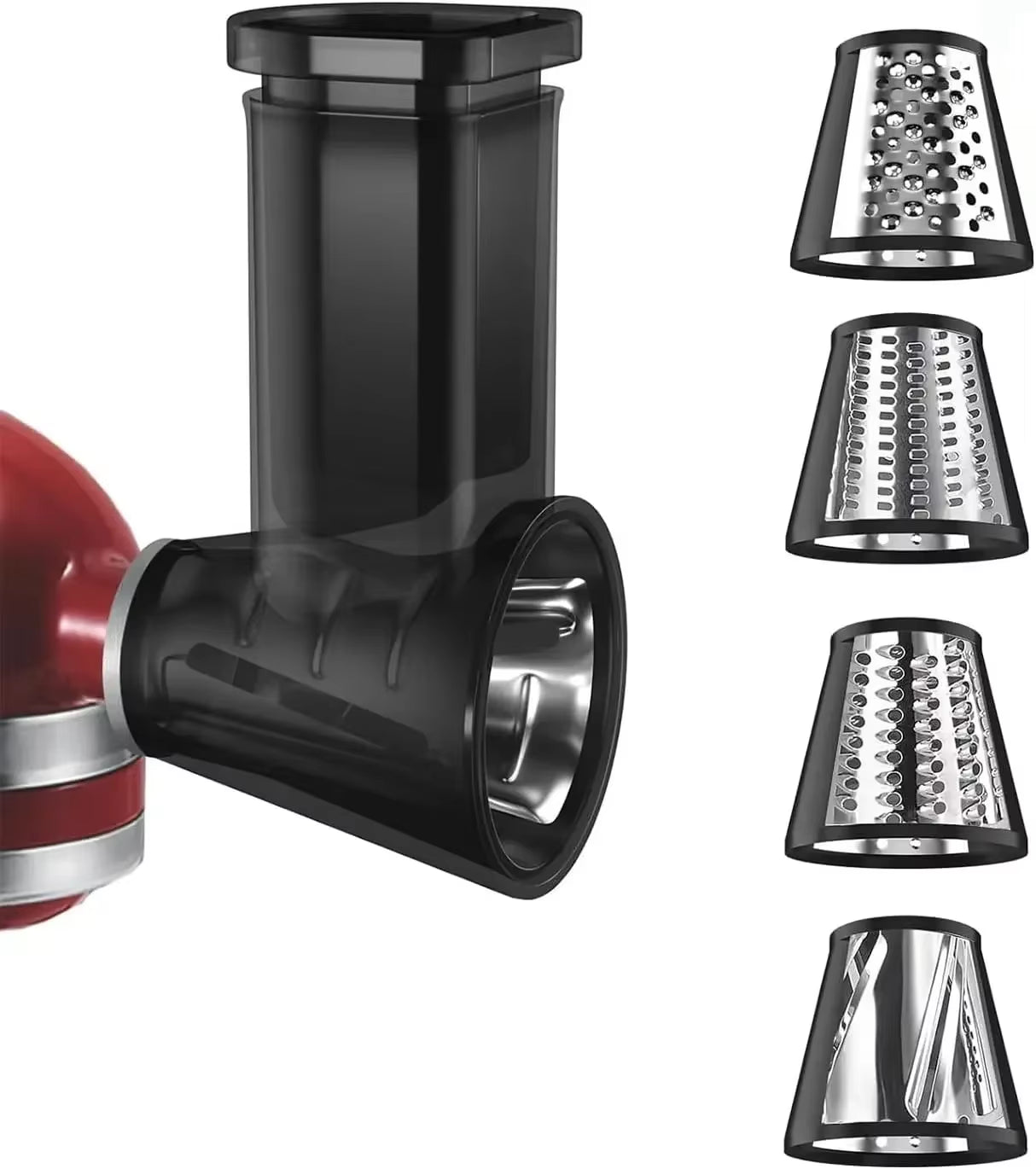 For Kitchenaid Stand Mixer Slicer Shredder Attachment for Kitchenaid Kitchen Aid, Slicer Attachment with 4 Blades