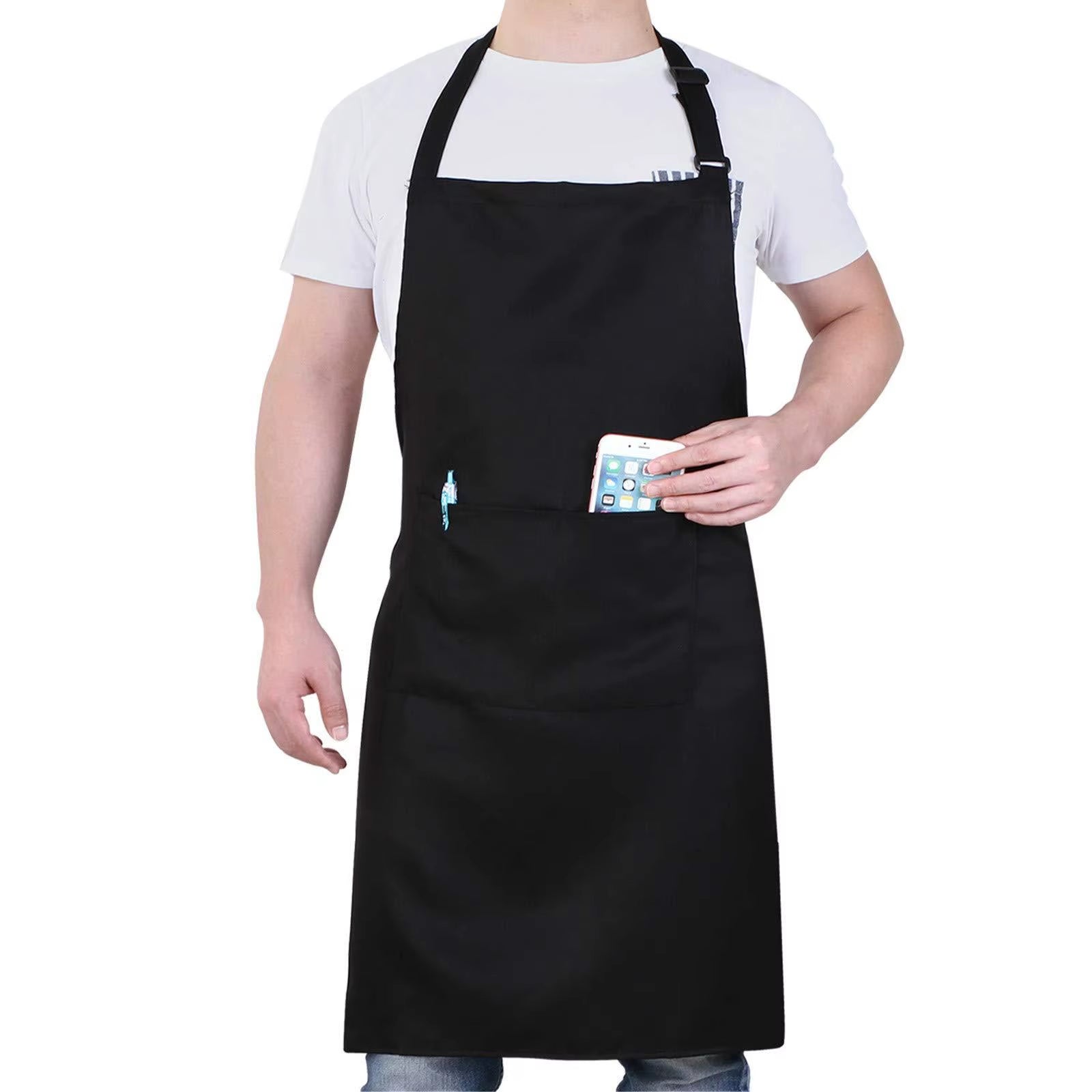 Fashion Kitchen Aprons Woman Men Chef Work Apron for Grill Restaurant Bar Shop Cafes Beauty Nails Studios Uniform Household 2024