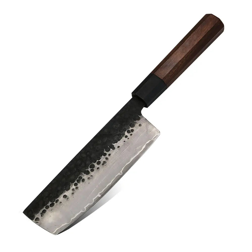 nakiri 17 cm hammered steel