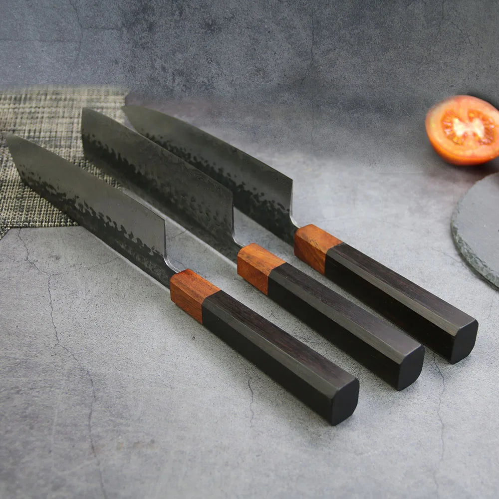 Akai chef knife / nakiri / kiritsuke (all set including and 3Pcs Cooking Tweezers )